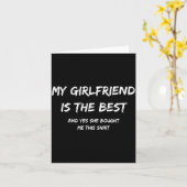 My Girlfriend Is The And Yes She Bought Me This Kaart (Gele Bloem)