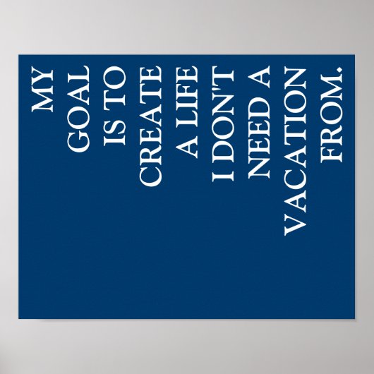 MY GOAL POSTER (Voorkant)