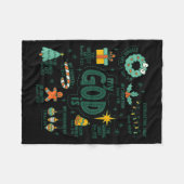 My God Is Christmas Jesus Is The Reason Faith Chri Fleece Deken (Voorkant (Horizontaal))