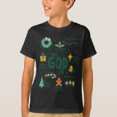 My God Is Christmas Jesus Is The Reason Faith Chri T-shirt (Voorkant)