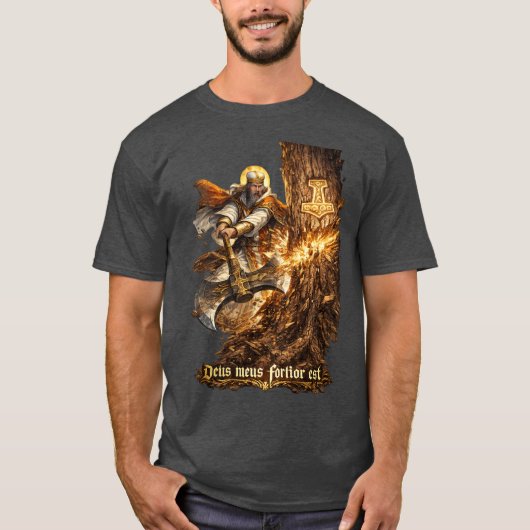 My God is Stronger T-Shirt (Voorkant)