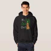 My Golden Retriever Is My Lucky Charm Funny St Pat Hoodie (Voorkant volledig)