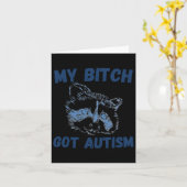 My Got Autism Funny Gezegde Meme Kaart (Gele Bloem)