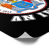 My Governor Is An Idiot Funny New Jersey Tees  Poster (Hoek)