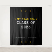 My Grad Era Class of 2026 Photo Backdrop Wandkleed (Voorkant)