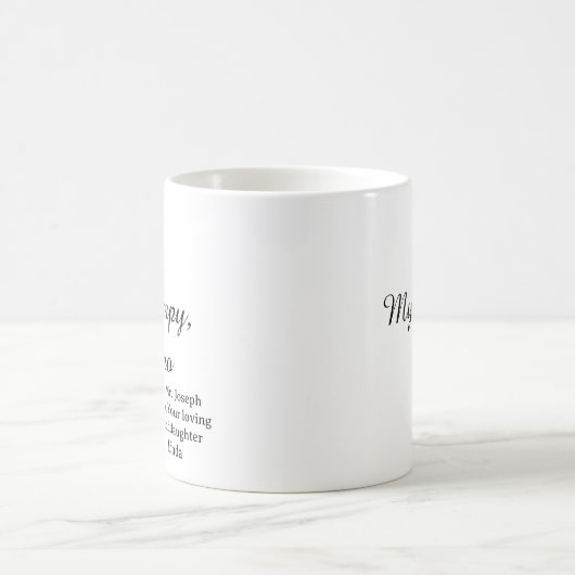 My Grampy My Hero Grandpa Coffee Mug Koffiemok (Center)