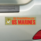 My Grandchildren are Marines Bumpersticker (Op auto)