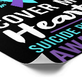 My Granddaughters Wings Cover Heart Suicide Awaren Poster (Hoek)