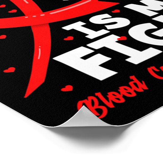 My Grandma's Fight Is My Fight Blood Cancer Awaren Poster (Hoek)