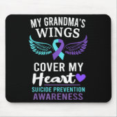 My Grandma's Wings Cover Heart Suicide Awareness R Muismat (Voorkant)