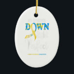 My grandson down right perfect down syndrome gift keramisch ornament<br><div class="desc">My grandson down right perfect down syndrome gift</div>