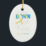 My grandson down right perfect down syndrome gift keramisch ornament<br><div class="desc">My grandson down right perfect down syndrome gift</div>