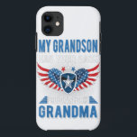 My grandson has your back proud air grandma gift Case-Mate iPhone case<br><div class="desc">My grandson has your back proud air grandma gift</div>