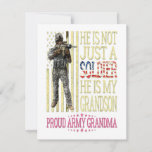 My grandson is a soldier proud army grandma gift kaart<br><div class="desc">My grandson is a soldier proud army grandma gift</div>