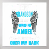 My Grandson Is My Guardian Angel Watches Over Gift Poster (Voorkant)