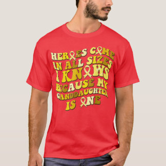 My Grandson Is My Hero Childhood Cancer Awareness T-shirt
