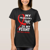 My Grandson's Fight Is My Fight Blood Cancer Aware T-shirt (Voorkant)