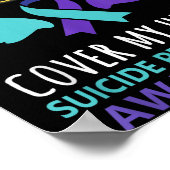 My Grandson's Wings Cover Heart Suicide Awareness  Poster (Hoek)