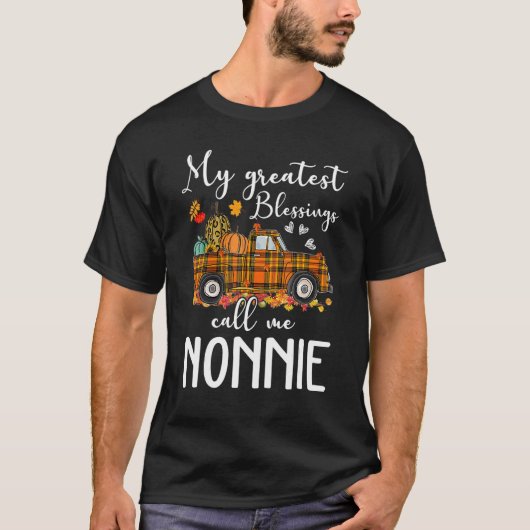 My Greatest Blessings Call Me Nonnie Autumn T-shirt (Voorkant)