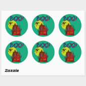 My halloween  ronde sticker (Vel)