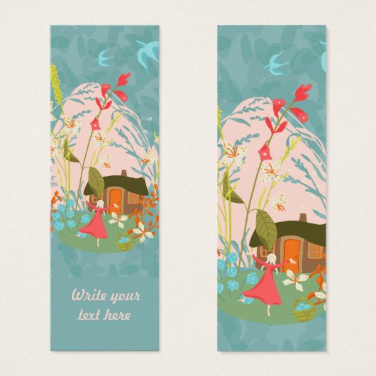 My Happy Place Cottage GardenGepersonaliseerd Blad Mini Visitekaartjes (Voorkant /achterkant)