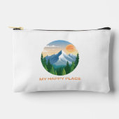 My Happy Place Groene, Oranje bergillustratie Etui (Voorkant)