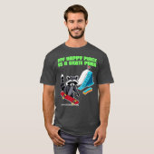 My Happy Place Is a Skate Park funny T-shirt (Voorkant volledig)