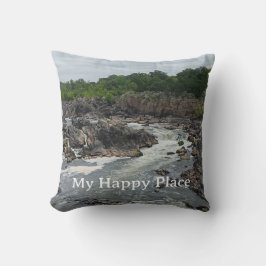 My Happy Place Text Add Your Photo Template Kussen