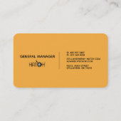 MY HATCH - ALGEMEEN DIRECTEUR KAART VISITEKAARTJE (Achterkant)