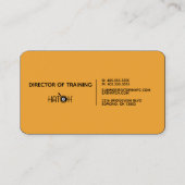 My Hatch - Directeur Training Visitekaartje (Achterkant)