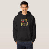 My Head Says Gym My Heart Says Pizza Workout 1 Hoodie (Voorkant volledig)