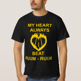 MY HEART ALWAYS BEAT RUUM-RUUM YELLOW 2026 T-SHIRT