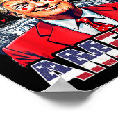 My Heart Beats For America Trump Valentine's Day U Poster (Hoek)