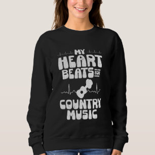 My Heart Beats voor Country Music Western Cowboy Trui