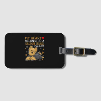 My Heart Belong To A Yorkshire Terrier Called Bagagelabel