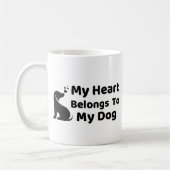My Heart Belong To My Dog Mug Koffiemok (Links)