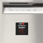 My Heart Belongs To Daddy I Love My Dad Valentine Magneet (Insitu (Vaatwasser))