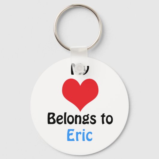 My heart Belongs to Eric Sleutelhanger (Voorkant)