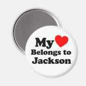 My Heart Belongs to Jackson Magneet (Voorkant / Achterkant)