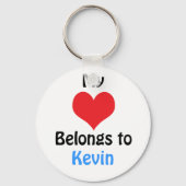 My heart Belongs to Kevin Sleutelhanger (Voorkant)