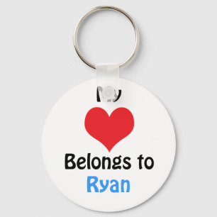 My heart Belongs to Ryan Sleutelhanger