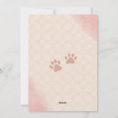 My Heart Belongs to You And the Cat Valentine Card Feestdagenkaart (Achterkant)