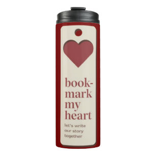 My Heart Book-mark Romantic Reading Travel Thermosbeker