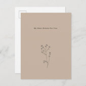 My Heart Breaks For You Quote Mourning Card Briefkaart (Voorkant / Achterkant)