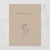 My Heart Breaks For You Quote Mourning Card Briefkaart (Voorkant)
