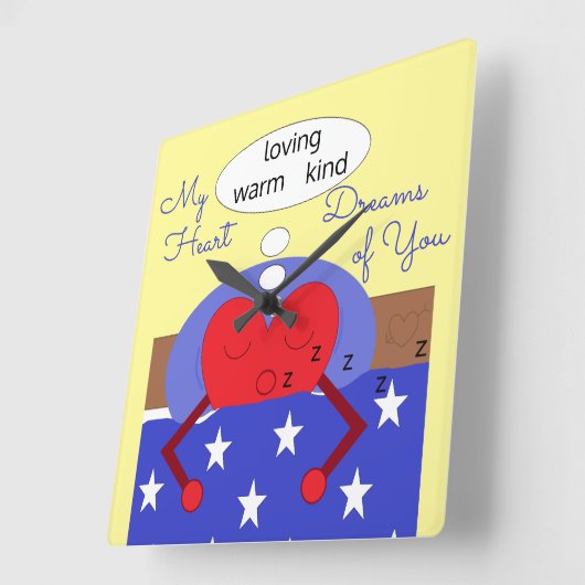 My Heart Dreams of You: Vierkante Klok (Hoek)