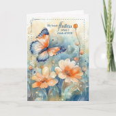 My Heart Flutters When I Think of You Butterfly Kaart (Voorkant)