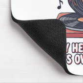 "My Heart Has Its Own Beat" Funny Vinyl Record  Muismat (Hoek)