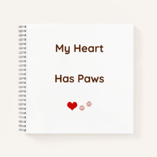 My Heart Has Paws Liefhebber van Huisdieren Notiti Notitieboek