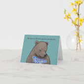 My Heart is full of unspoken love for you Bear Kaart (Gele Bloem)